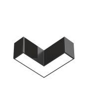 LED-kulmaliitin 90° valolinjaan | 6W | CCT Säädettävä | Musta