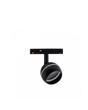 LED bolarmatuur met ring voor rail 10W K3000/K4000 48V Zwart