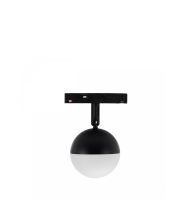 LED-pallovalaisin kiskoon 10W K2700 48V Ø90 mm musta