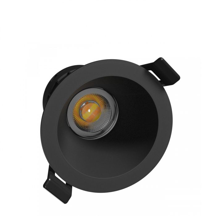 LED-uppovalaisin Ø9 cm 7W CCT 86 lm/W IP20 musta