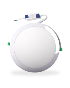 Pyöreä LED-upotusvalaisin Ø30 cm | 24W | 2160 lumenia | CRI80 | Liitäntälaite sis.