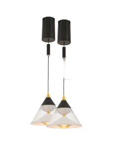 LED-riippuvalaisin Ø15 cm käden liiketunnistimella | 29W | 5100 lumenia | CRI90 | Musta