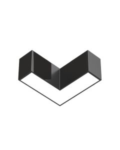 LED-kulmaliitin 90° valolinjaan | 6W | CCT Säädettävä | Musta