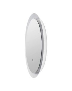 Pyöreä LED-peili valaistuksella Ø60 cm | 20W | 2000 lumenia | CRI90 | CCT 2700K-4000K | Valkoinen