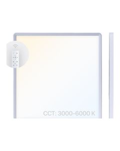 LED-Pintapaneeli 50x50 cm | 40W | CCT Himmennettävä | 3000K-6000K | CRI90 | Kaukosäädin
