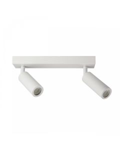 Pinta-asennettava kohdevalo MR11 2-osainen – valkoinen – suunnattava – IP20 – 260×54×160 mm – ilman lamppua
