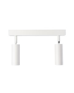 Pinta-asennettava kohdevalo MR11 2-osainen – valkoinen – suunnattava – IP20 – 260×54×160 mm – ilman lamppua