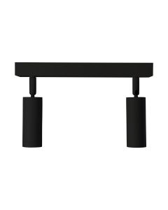 Pinta-asennettava kohdevalo MR11 2-osainen – musta – suunnattava – IP20 – 260×54×160 mm – ilman lamppua