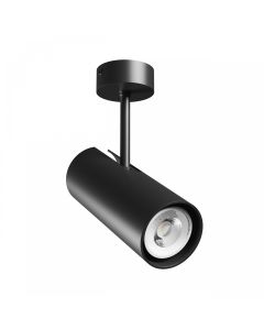 Pinta-asennettava kohdevalo GU10 – musta – IP20 – 65×160×232 mm – ilman lamppua