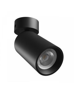 Pinta-asennettava kohdevalo GU10 – musta – IP20 – 60×135 mm – ilman lamppua