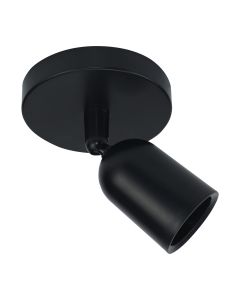 Pinta-asennettava LED-spotti Musta, GU10-kannalla, 120x145mm
