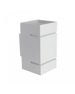 Seinävalaisin G9 – neliö – valkoinen – IP20 – 80×150 mm – ilman lamppua