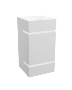 Seinävalaisin G9 – neliö – valkoinen – IP20 – 80×150 mm – ilman lamppua