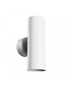 Seinävalaisin GU10 2-osainen – pyöreä – valkoinen – IP20 – 55×160×90 mm – ilman lamppua