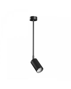 GU10-seinäspotti pitkällä varrella 450 mm – IP20 – musta