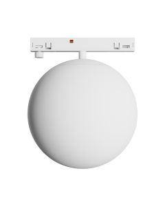LED-pallovalaisin kapealle kiskolle 7W K3000 48V Ø100 mm valkoinen