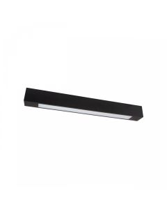 LED Valaisin 60cm Musta G13 T8 LED-putkelle IP20