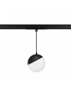 LED-pallomainen riippuvalaisin kiskoon 10W K3000/K4000 48V musta