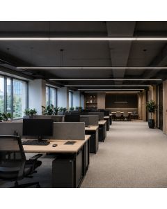LED-linjavalaisin 120cm 20-40W CCT 100 lm/W IP20 valkoinen