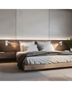 Seinävalaisin kytkimellä MR11 LED-lampulle – Kapea – Valkoinen