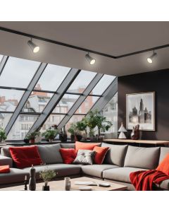 3-vaiheinen kiskovalaisin GU10 musta – 80×140×180 mm