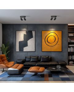 Pinta-asennettava kohdevalo GU10 2-osainen – musta – IP20 – 220×70×135 mm – ilman lamppua