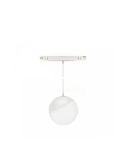 LED-palloriippuvalaisin kiskoon 5W CCT 48V Ø100 mm valkoinen