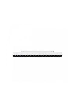 LED-ristikkovalaisin kiskoon 17W CCT 48V 330 mm himmennettävä valkoinen