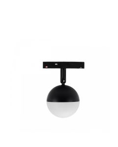 LED-pallovalaisin kiskoon 10W K2700 48V Ø90 mm musta