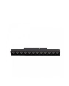 LED-ruudukkovalaisin kiskoon 12W K4000 48V 220 mm musta