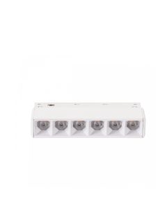 LED-ristikkovalaisin kiskoon 6W K2700 48V 110 mm Valkoinen