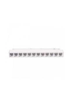 LED-ruudukkovalaisin kiskoon 12W K2700 48V 220 mm Valkoinen