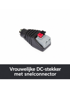 Naaraspuolinen DC-pistoke pikaliittimellä