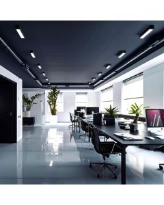 LED Valaisin 60cm Musta G13 T8 LED-putkelle IP20