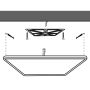 LED-Pintapaneeli 50x50 cm | 40W | CCT Himmennettävä | 3000K-6000K | CRI90 | Kaukosäädin – kuva 3