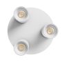 Pinta-asennettava kohdevalo GU10 3-osainen – pyöreä – valkoinen – IP20 – 220×134 mm – ilman lamppua – kuva 3