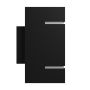 Seinävalaisin G9 – neliö – musta – IP20 – 80×150 mm – ilman lamppua – kuva 4