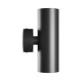 Seinävalaisin GU10 2-osainen – pyöreä – musta – IP20 – 55×160×90 mm – ilman lamppua – kuva 3