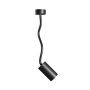 GU10-seinäspotti taipuisalla varrella 410 mm – IP20 – musta – kuva 3