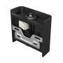 LED-seinävalaisin 2W CCT ylös/alas IP54 musta – kuva 4
