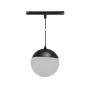 LED-pallomainen riippuvalaisin kiskoon 6W CCT 48V Ø100 mm himmennettävä musta – kuva 4