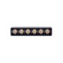LED-ruudukkovalaisin kiskoon 6W K2700 48V 110 mm musta – kuva 3