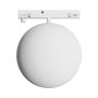 LED-pallovalaisin kapealle kiskolle 7W K3000 48V Ø100 mm valkoinen – kuva 2
