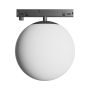 LED-pallovalaisin kapealle kiskolle 7W K3000 48V Ø100 mm musta – kuva 2
