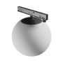 LED-pallovalaisin kapealle kiskolle 7W K3000 48V Ø100 mm musta – kuva 4