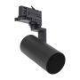 3-vaiheinen kiskovalaisin GU10 musta – 56,5×121×172 mm
