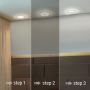 LED-kattovalaisin pyöreä 12,5 W 3000K IP44 – lämmin valkoinen – kuva 2