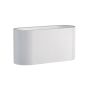 Seinävalaisin G9 – soikea – valkoinen – IP20 – 80×80×160 mm – ilman lamppua