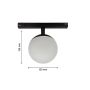 LED-pallovalaisin 48V-kiskoon 5W K3000 435 lm CRI90 – Ø100 mm – Musta – kuva 6