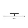 LED-palkkivalaisin 48V -kiskoon 12W K3000 150° 40 cm – Musta – kuva 5